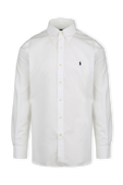 Easy Care Strech Slim Fit Shirt in White POLO RALPH LAUREN