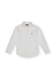 גילאי 5-7 חולצת פולו מכופתרת בגוון לבן POLO RALPH LAUREN KIDS