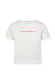 חולצת קרופ טי עם לוגו קלווין ג'ינס CALVIN KLEIN