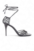 תמונה קידמית של סנדלי קשירה עקב בבילון