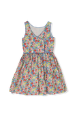 גילאי 7-12 שמלה קצרה בהדפס פרחוני POLO RALPH LAUREN KIDS
