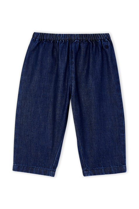 גילאי 18-36 חודשים מכנסיים בגוון כחול ג'ינס כהה PETIT BATEAU