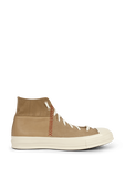 נעלי סניקרס צ'אק 70 בגווני בז' עם תפרים בולטים CONVERSE