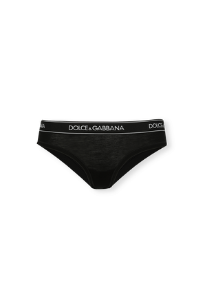 תחתונים שחורים עם רצועת לוגו DOLCE & GABBANA