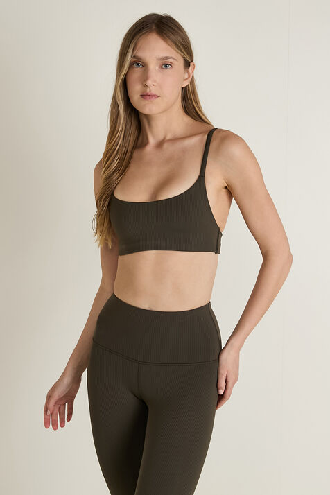 Wunder Train Strappy Racer Bra, A/B Cup Ribbed LULULEMON