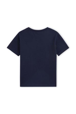 גילאי 3-5 חולצת טי כחולה עם כיס צד PETIT BATEAU