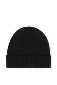 Merino Wool Logo Hat in Black POLO RALPH LAUREN