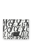 Leather Card Holder in White DOLCE & GABBANA