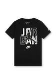 גילאי 8-16 חולצת טי ג'ורדן עם הדפס בגוון שחור JORDAN
