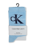 גרביים באורך קרסול ובסריגת ריב עם לוגו בגוון כחול CALVIN KLEIN