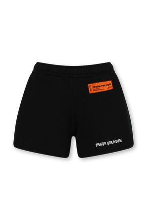 מכנסיים קצרים שחורים עם לוגו פאץ' HERON PRESTON