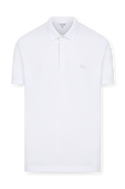 חולצת פולו לבנה קצרה LACOSTE