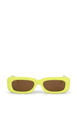 משקפי שמש מיני מארפה עם לוגו מוזהב THE ATTICO