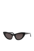 New Wave SL 213 Lily Sunglasses in Shiny Black SAINT LAURENT
