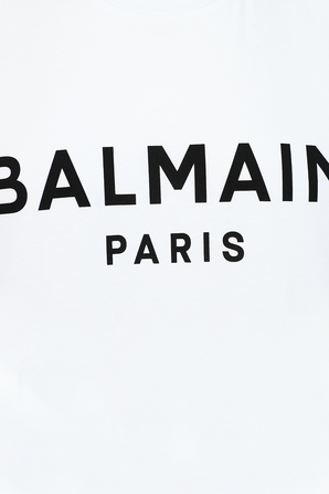 חולצת טי קצרה עם לוגו בלמיין פריז BALMAIN