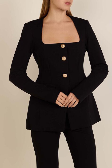 חולצה מחויטת בסגנון בלייזר GOOD AMERICAN