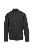 Cotton Extra-Slim-Fit Shirt in Black HUGO