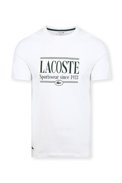 חולצת לוגו טי מכותנה LACOSTE