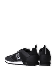 נעלי סניקרס ספורטיביות בגווני שחור ולבן EA7