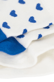 מארז שני זוגות גרביים עם לבבות כחולים - גילאי 3-36 חודשים PETIT BATEAU