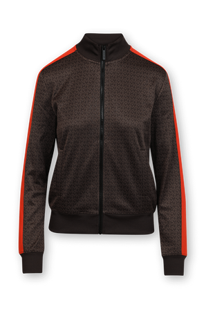 ז'קט טרנינג מונוגרמי ארוכים בגוון חום MICHAEL KORS