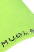 בגד גוף עם פתחי קאטאאוט בצבע ירוק ניאון MUGLER