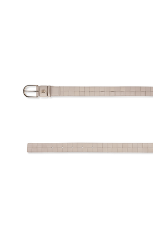 Classics High Waisted Woven Leather Belt in Beige TOMMY HILFIGER