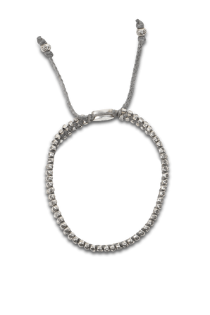 Stamped Sterling Silver Beads Bracelet M.COHEN