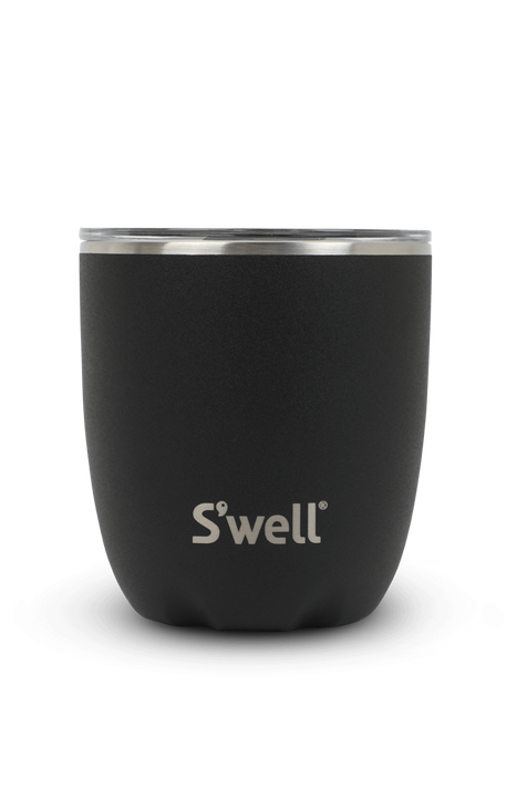 כוס אוניקס 100 מ\"ל שחורה עם מכסה SWELL