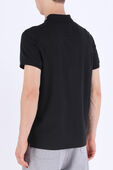תמונת דוגמן אחורית של Balmain Collar Polo Tshirt in Black