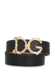 חגורת עור עם לוגו DOLCE & GABBANA