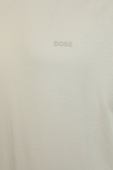 חולצת טי עם לוגו רקום BOSS