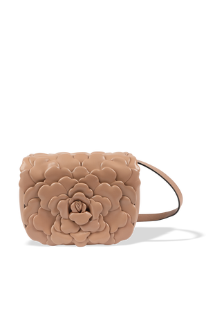 Rose Edition Small Shoulder Bag in Beige VALENTINO GARAVANI