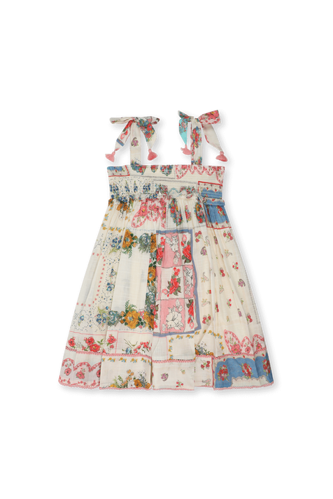 שמלה פרחונית מכותנה - גילאי 1-12 ZIMMERMANN KIDS