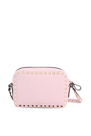 Small Grainy Leather Crossbody Bag in Pink VALENTINO GARAVANI