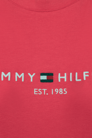 חולצת טי עם לוגו בגוון ורוד TOMMY HILFIGER