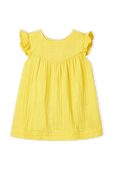 גילאי 3-12 חודשים שמלת מיני צהובה PETIT BATEAU