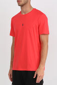 חולצת טי אדומה עם לוגו רקום POLO RALPH LAUREN