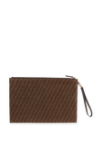 Suede Clutch Bag in Brown FENDI