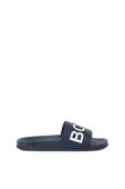 Hugo Bay Slide Sandals in Black BOSS