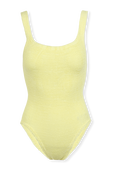 בגד ים שלם צהוב עם מחשוף בגב HUNZA G
