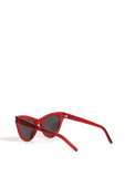 משקפי שמש אדומים בעיצוב חתולי SAINT LAURENT