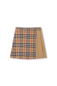 חצאית מיני מצמר - גילאי 3-14 שנים BURBERRY