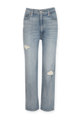תמונה קידמית של Ribcage Straight Ankle Jeans in Light Wash