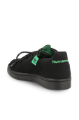 תמונה אחורית של Pharrell Williams Primeknit Superstar Shoes in Black