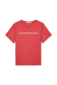 חולצת טי פלאס סייז עם לוגו באדום CALVIN KLEIN