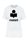 חולצת טי עם לוגו מפשתן ISABEL MARANT