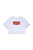 חולצת טי קרופ עם הדפס לוגו - גילאי 2-4 LEVI`S KIDS