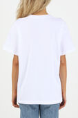 חולצת טי לבנה עם לוגו עדכני BALENCIAGA