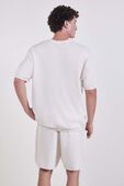 תמונת דוגמן אחורית של Cotton-Blend Knit T-Shirt